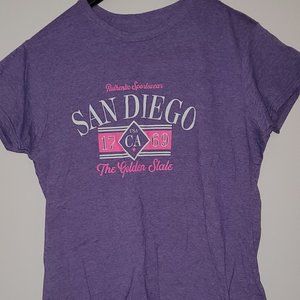 Point Sportswear Size XL purple San Diego tee shirt